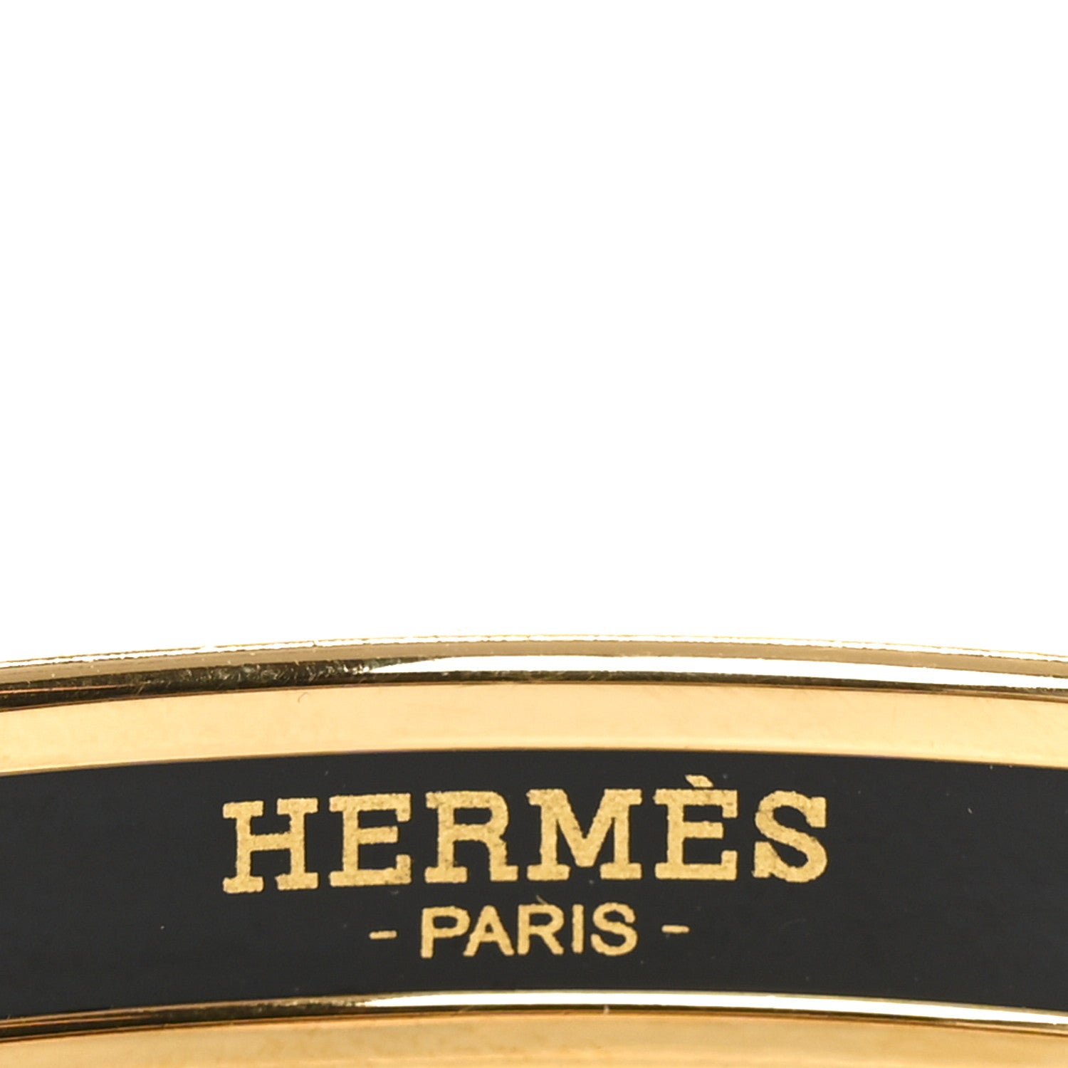 Hermes Enamel Printed Narrow Caleche Bracelet 65 Vert Sapin 4 of 5