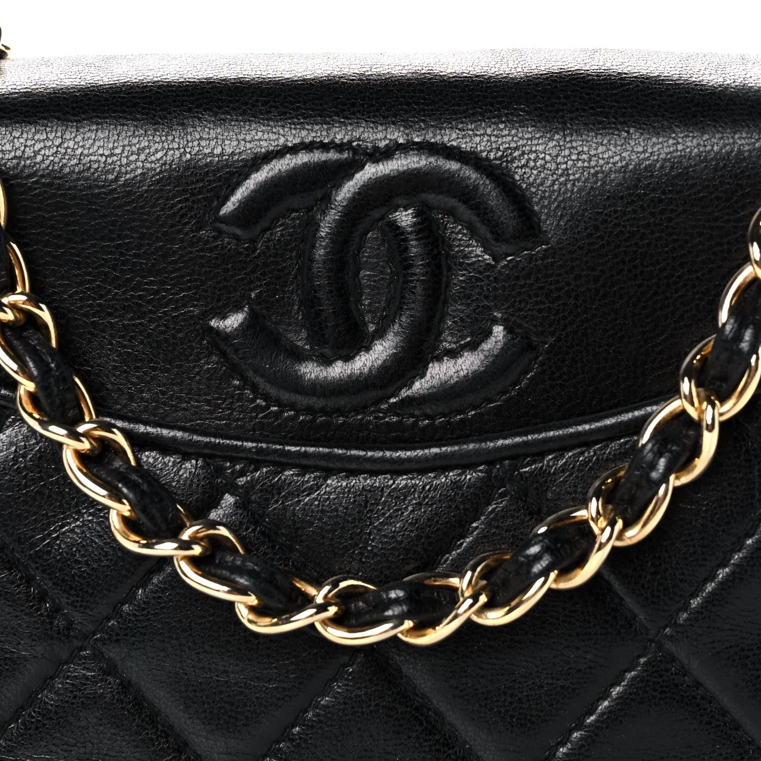 Chanel Lambskin Quilted Mini Flap Black 7 of 9