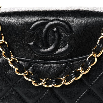 Chanel Lambskin Quilted Mini Flap Black 7 of 9