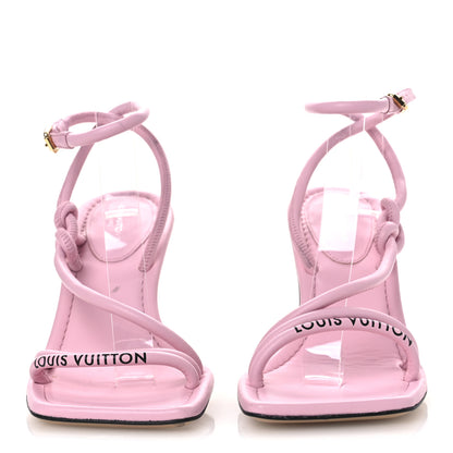 Louis Vuitton Lambskin Nova Sandal Pumps 35.5 Pink 3 of 12
