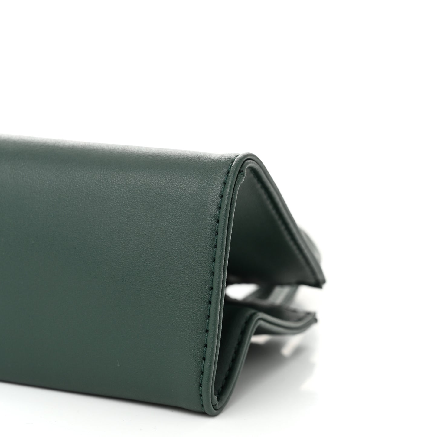 Vegan Leather Small Shopping Bag Dark Olive