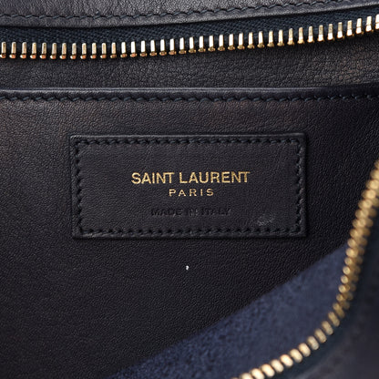 Saint Laurent Calfskin Small Classic Y Cabas Navy Blue 5 of 8