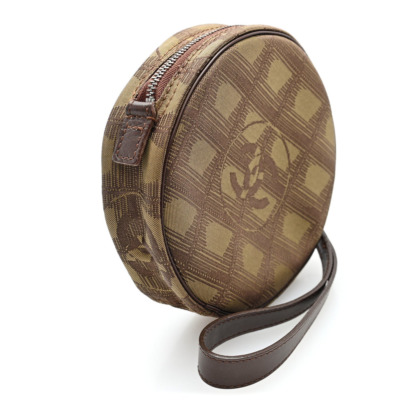 Nylon Travel Wristlet Khaki