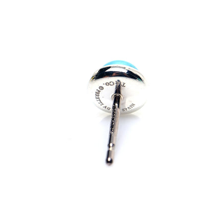 Tiffany Sterling Silver Turquoise Color By The Yard Earrings 5 of 7