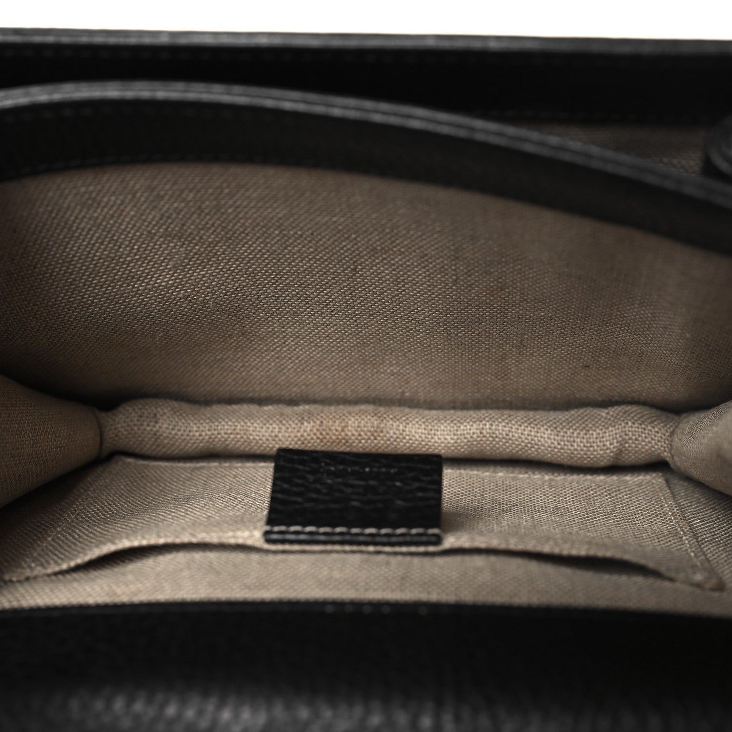 Gucci Dollar Calfskin Small Interlocking G Shoulder Bag Black 5 of 11
