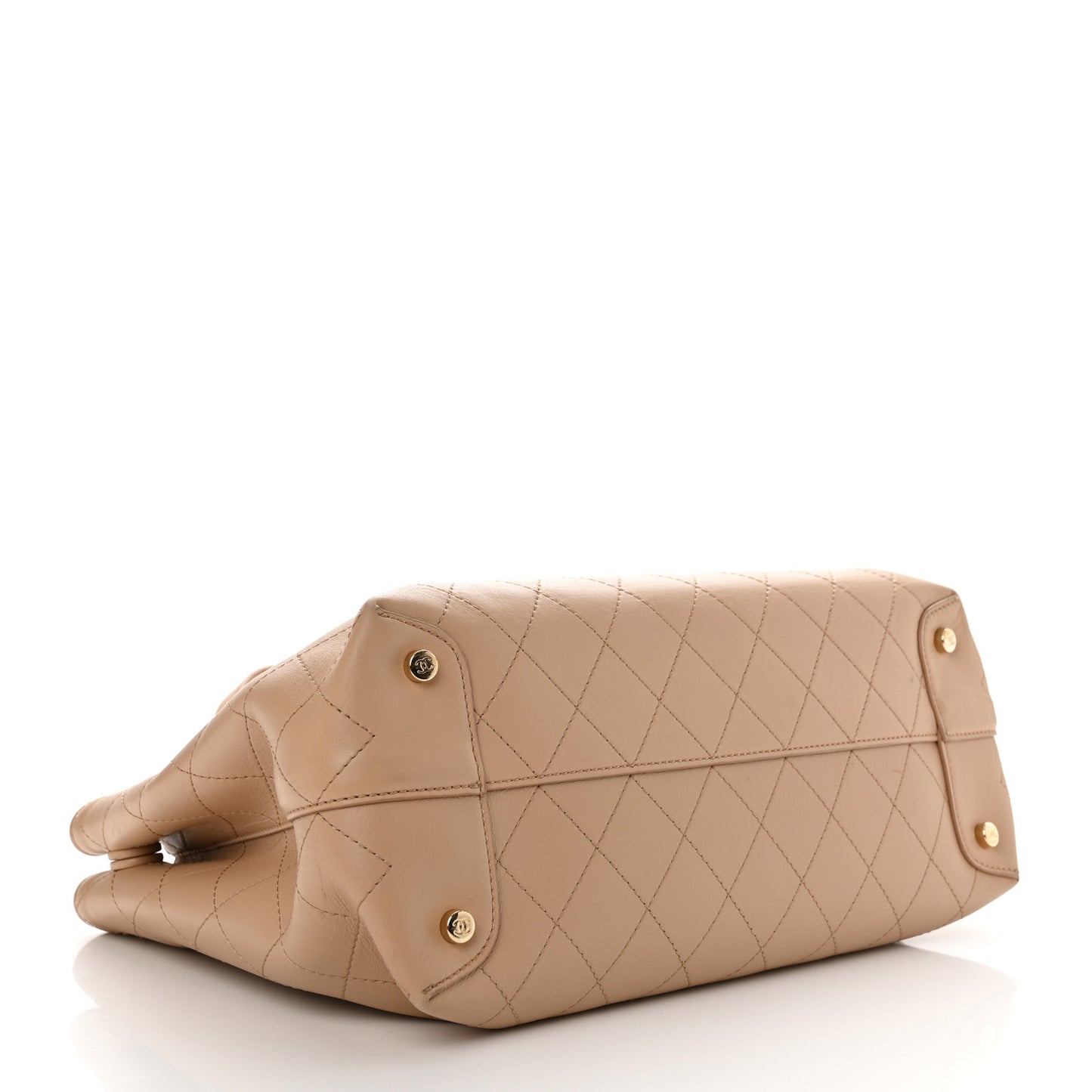 Calfskin Large Serial Shopper Tote Beige