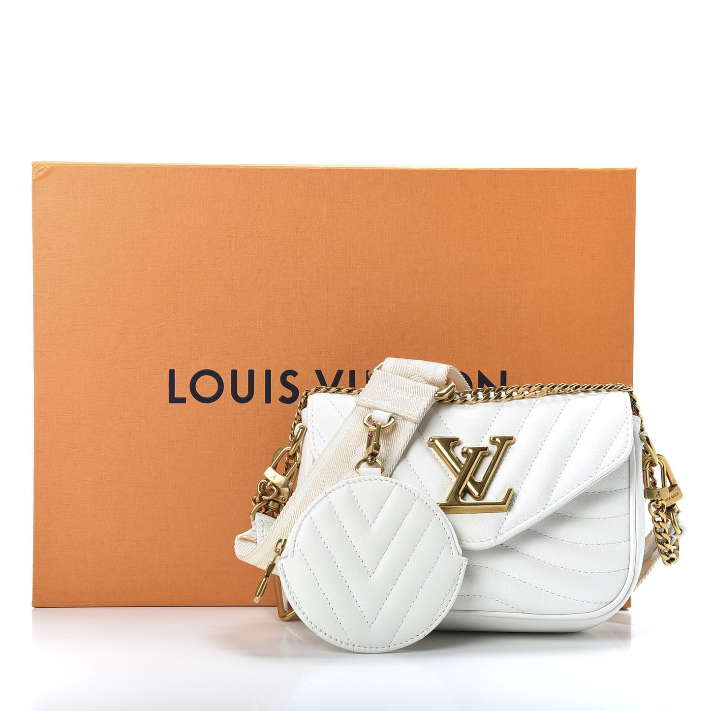 Calfskin New Wave Multi Pochette Snow