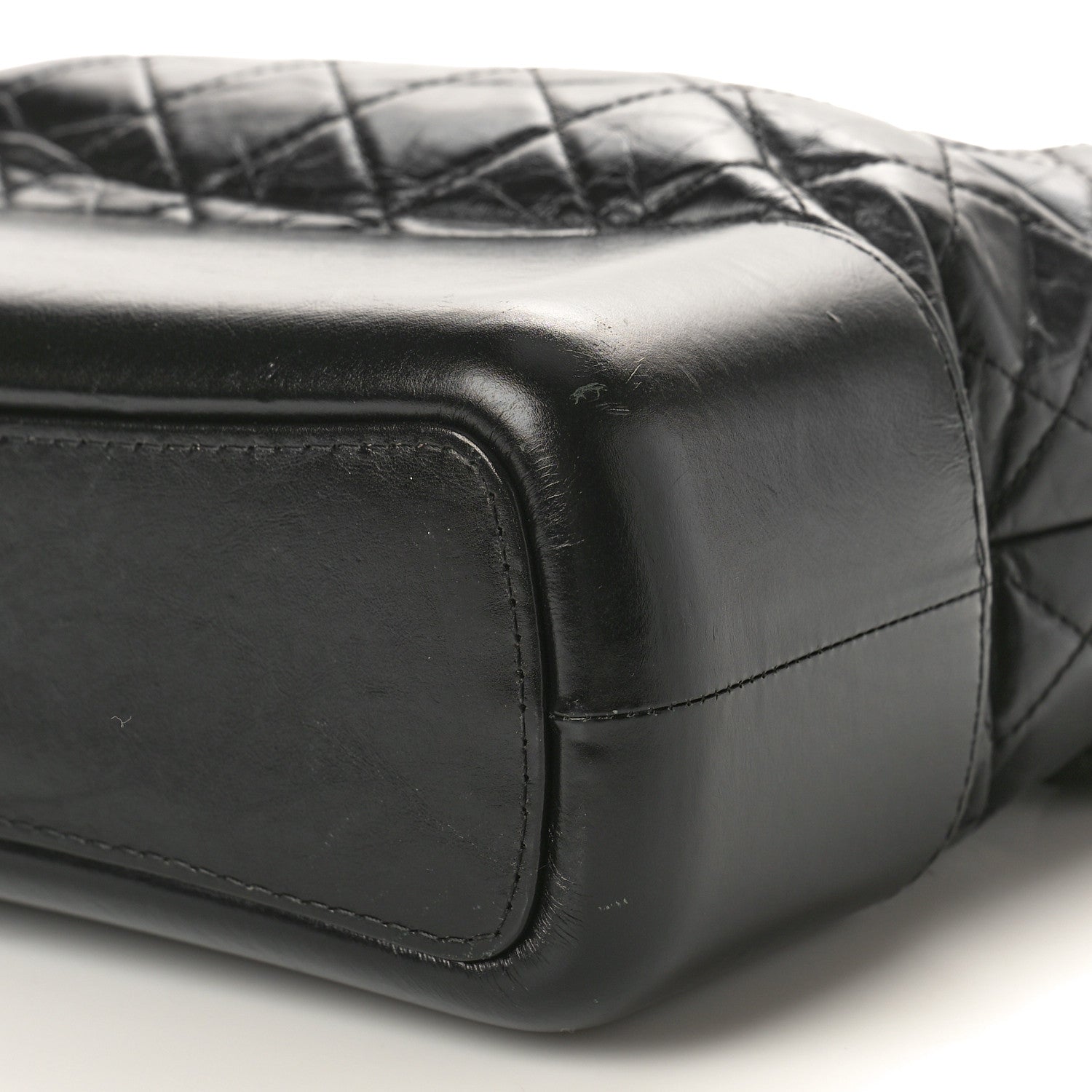 Chanel Aged Calfskin Quilted Medium Gabrielle Hobo Black 10 of 16