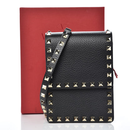 Valentino Garavani Pebbled Calfskin Rockstud Crossbody Black 7 of 7
