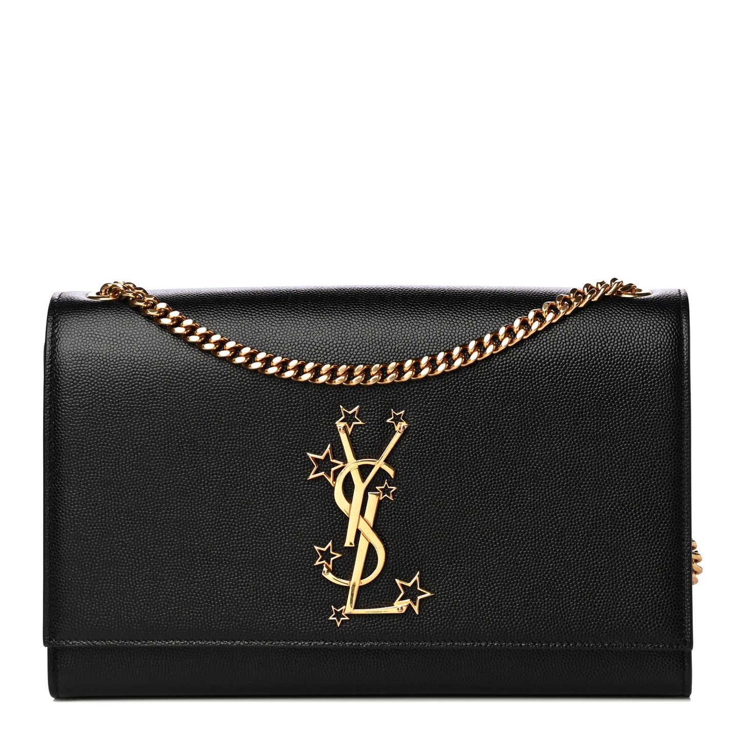 Grain De Poudre Star Monogram Kate Satchel Black