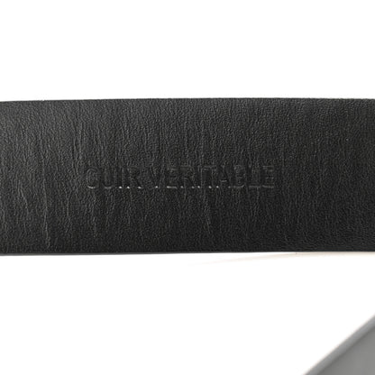 Chanel Calfskin Crystal Quilted CC Belt 80 32 Black 7 of 9