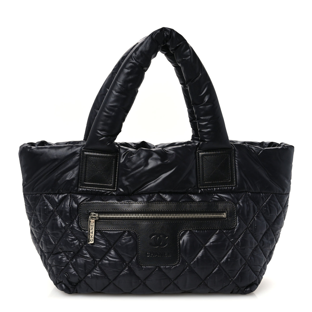 Chanel Nylon Quilted Small Coco Cocoon Tote Black 1 of 11