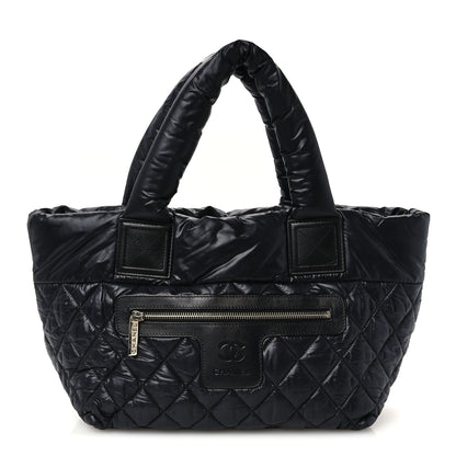 Chanel Nylon Quilted Small Coco Cocoon Tote Black 1 of 11