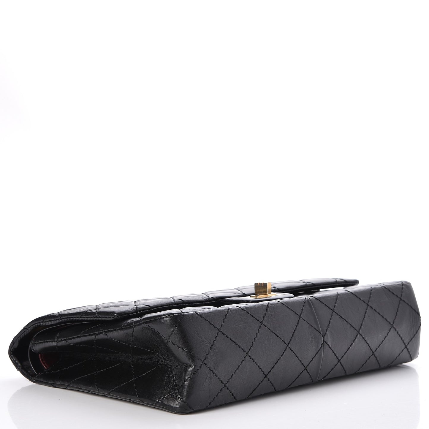 Aged Calfskin Quilted 2.55 Reissue 226 Flap Black