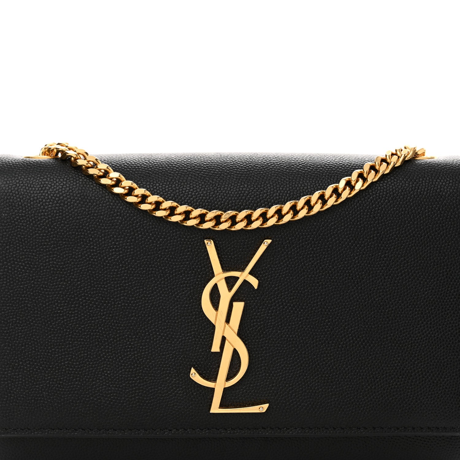 Saint Laurent Grain De Poudre Small Monogram Kate Satchel Black 8 of 14