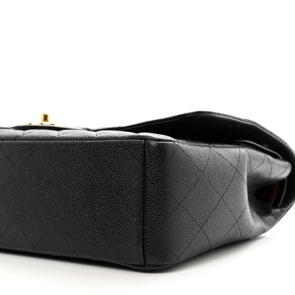 Chanel Caviar Quilted Maxi Double Flap Black 10 of 13