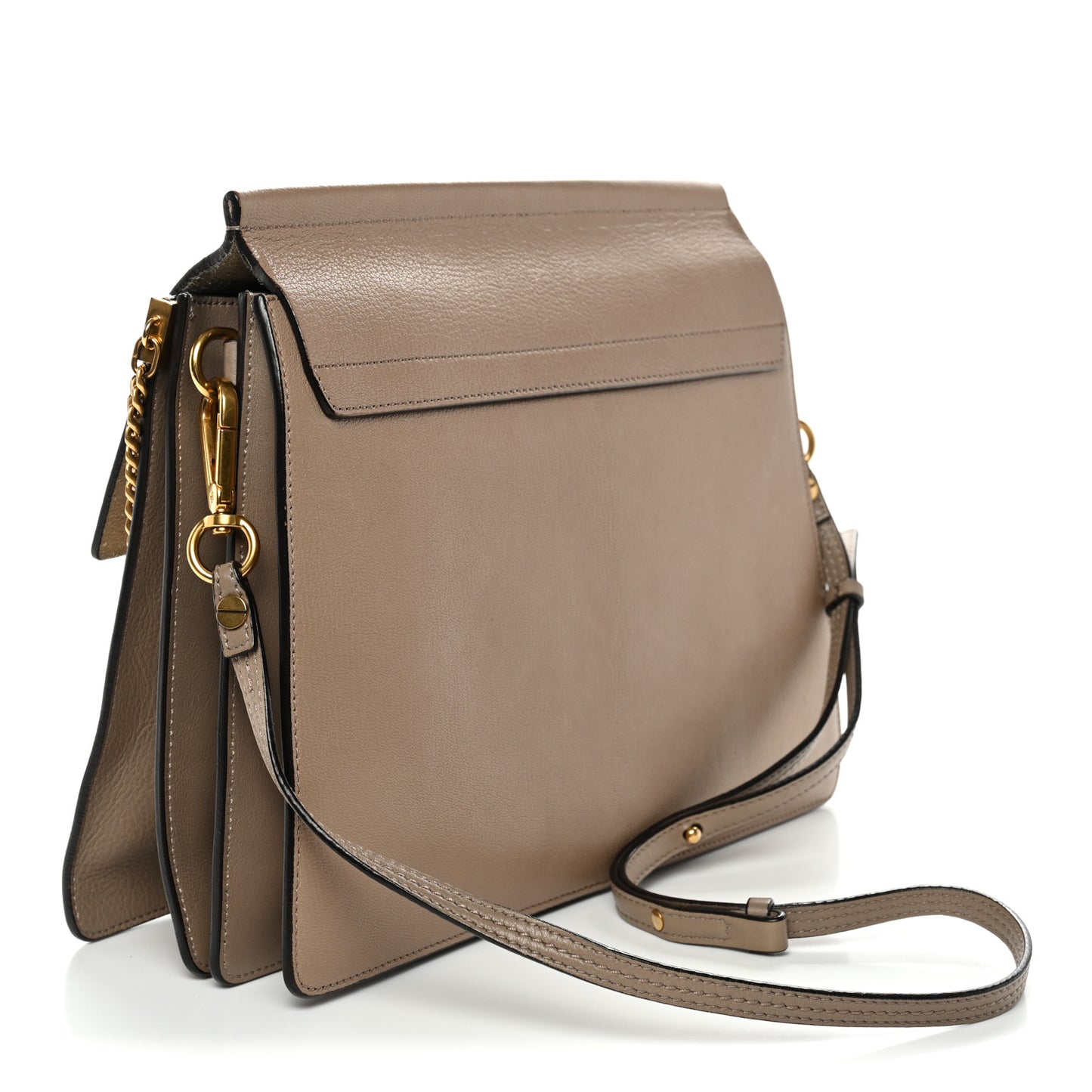 Goatskin Medium Faye Shoulder Bag Motty Grey