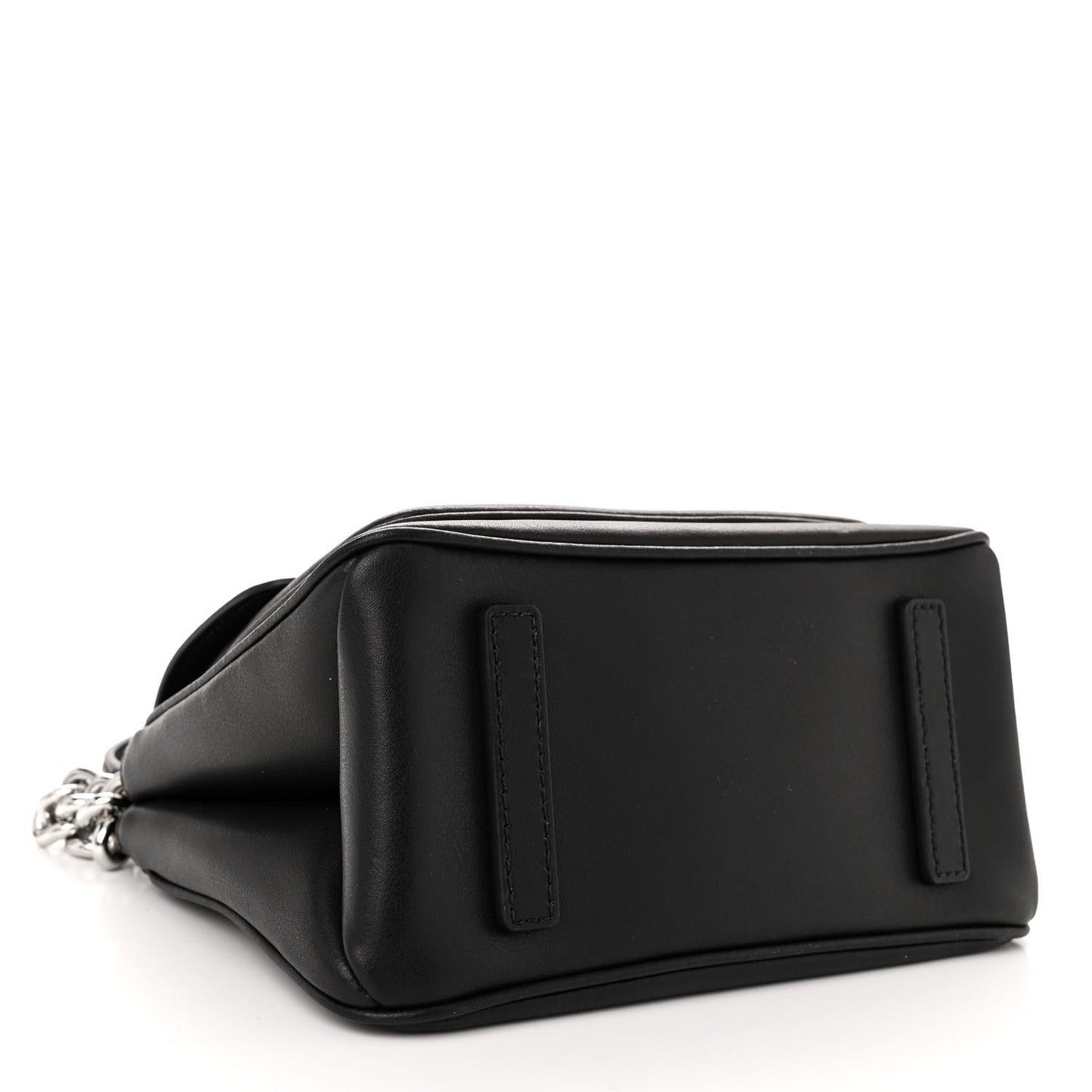 Calfskin J Marc Chain Mini Satchel Black Silver