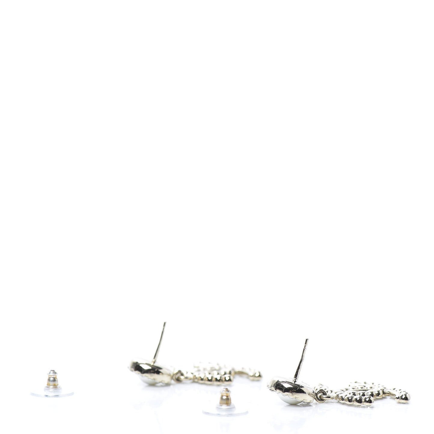 Crystal Pearl Bow-tiful CC Drop Earrings Gold