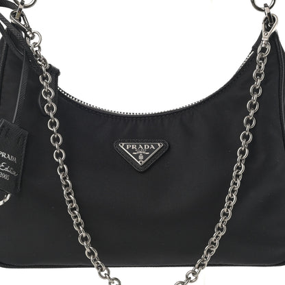 Prada Nylon Re-Edition 2005 Shoulder Bag Black 9 of 11
