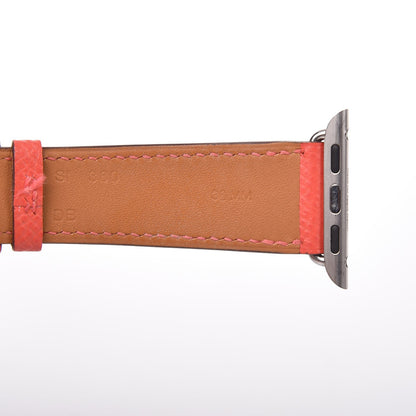 Hermes Epsom 38mm Apple Watch Double Tour Band Rose Jaipur 8 of 13