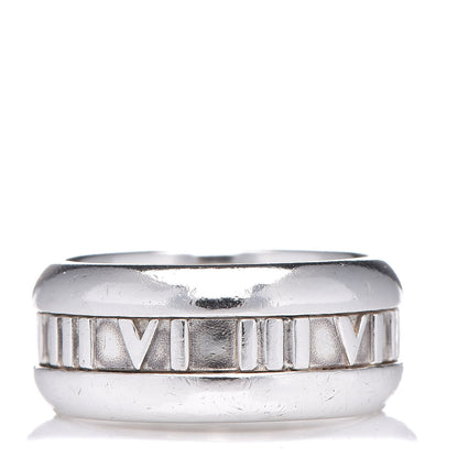 Tiffany Sterling Silver 10mm Atlas Band Ring 57 8 1 of 6