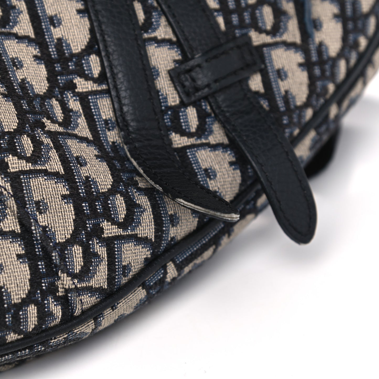 Oblique Mens Saddle Bag Blue