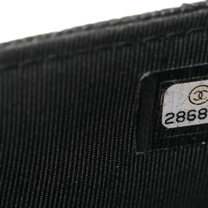 Chanel Caviar Quilted Classic Strap Pouch Black 9 of 9