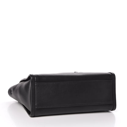 Prada Calfskin Concept Top Handle Bag Black 4 of 9