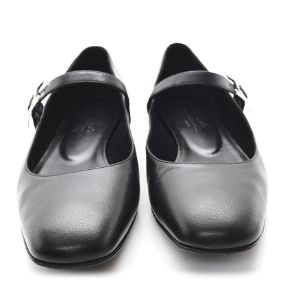 Hermes Goatskin Jane Ballet Flats 36.5 Black 3 of 10