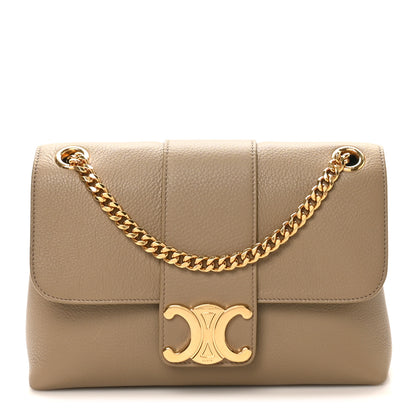 Celine Supple Calfskin Medium Victoire Bag Brown Sepia 1 of 9