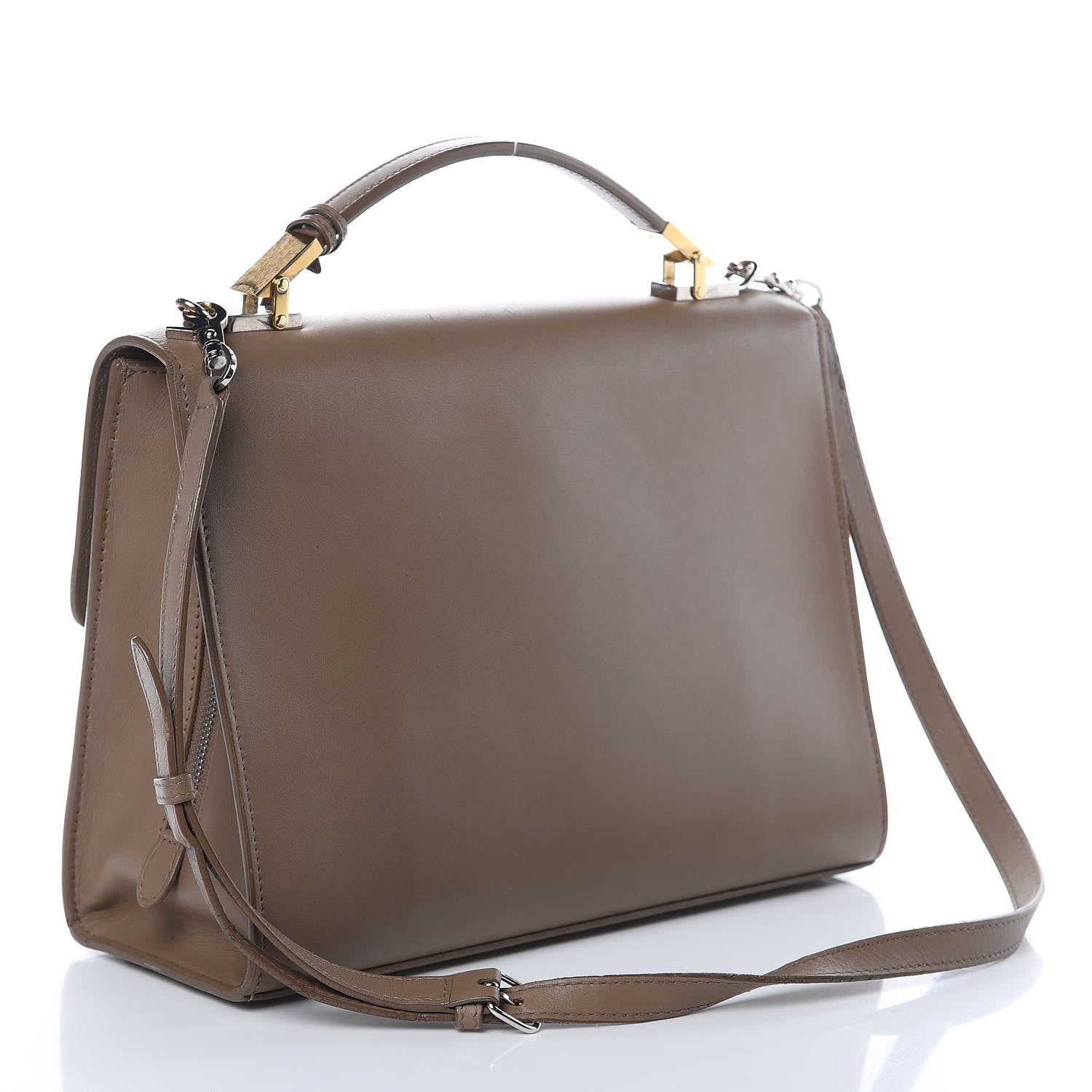 Balenciaga Veau Le Dix S New Cartable Briefcase Beige Safari 3 of 12