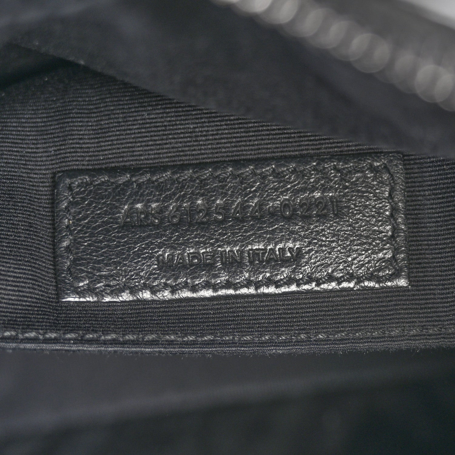 Saint Laurent Calfskin Matelasse Monogram Monochrome Lou Camera Bag Black 7 of 12
