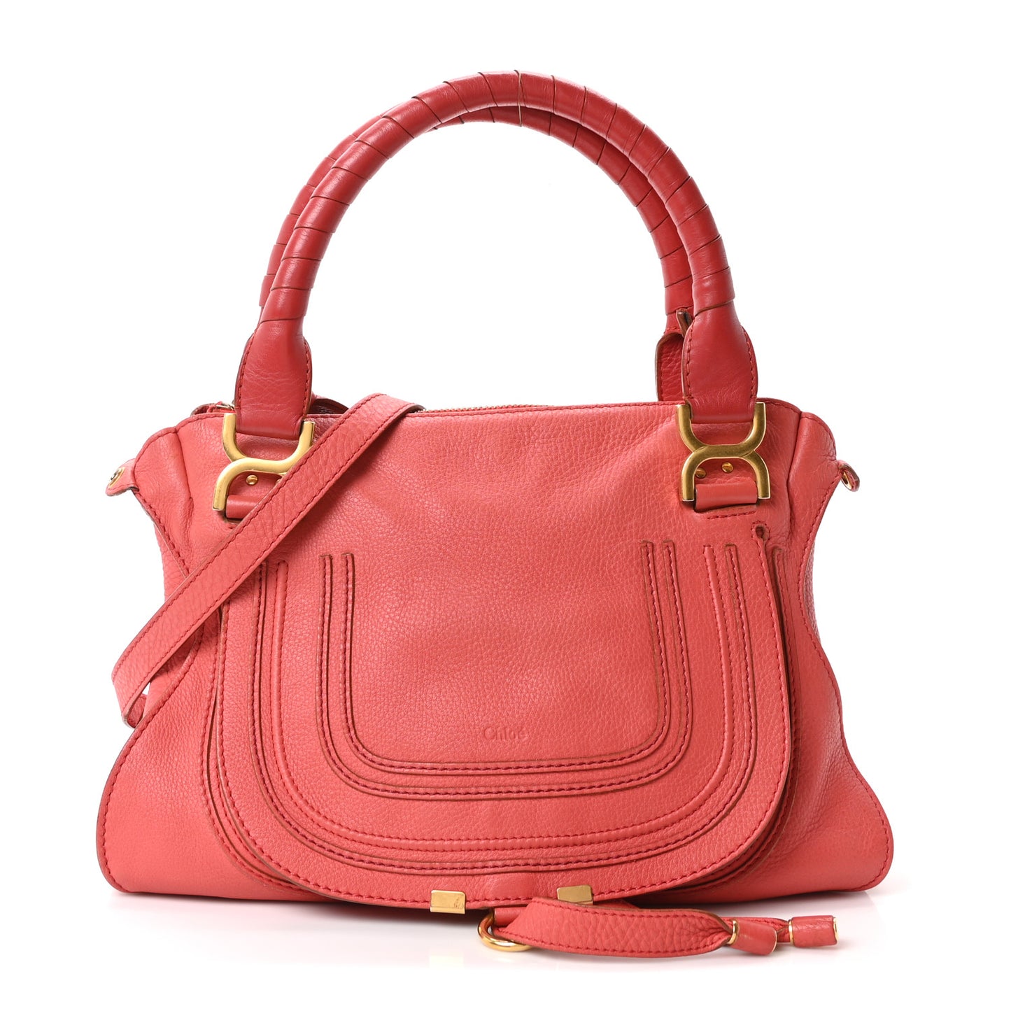 Calfskin Medium Marcie Satchel Paradise Pink