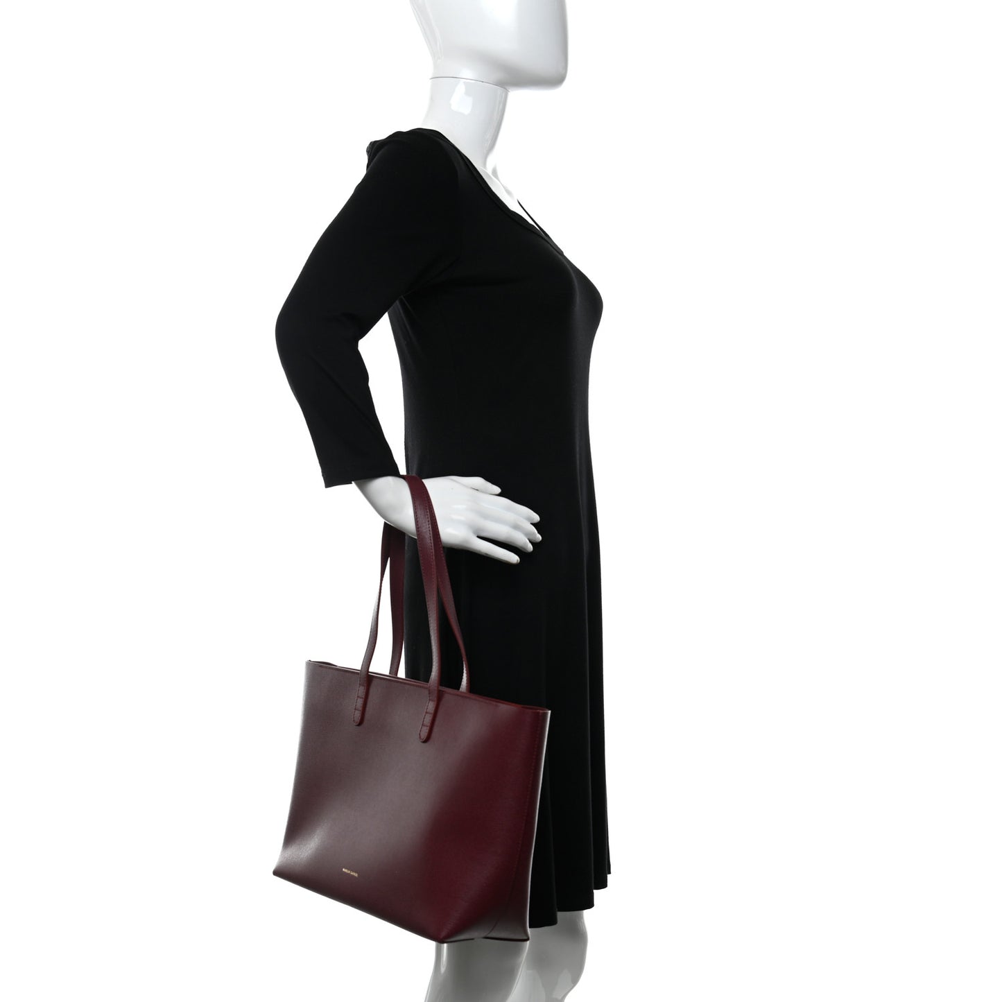 Saffiano Small Shopping Tote Claret