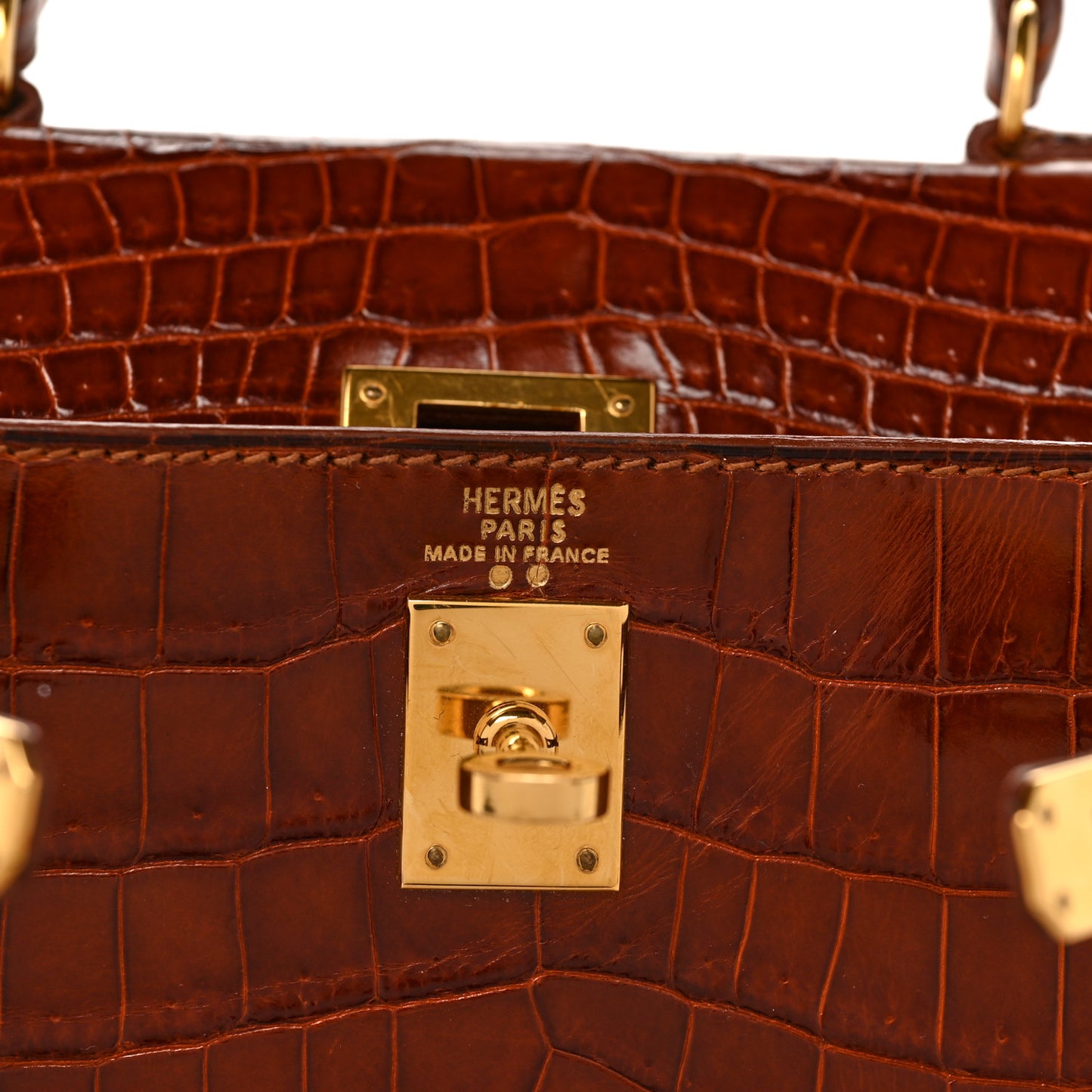 Shiny Niloticus Crocodile Kelly Sellier 20 Miel