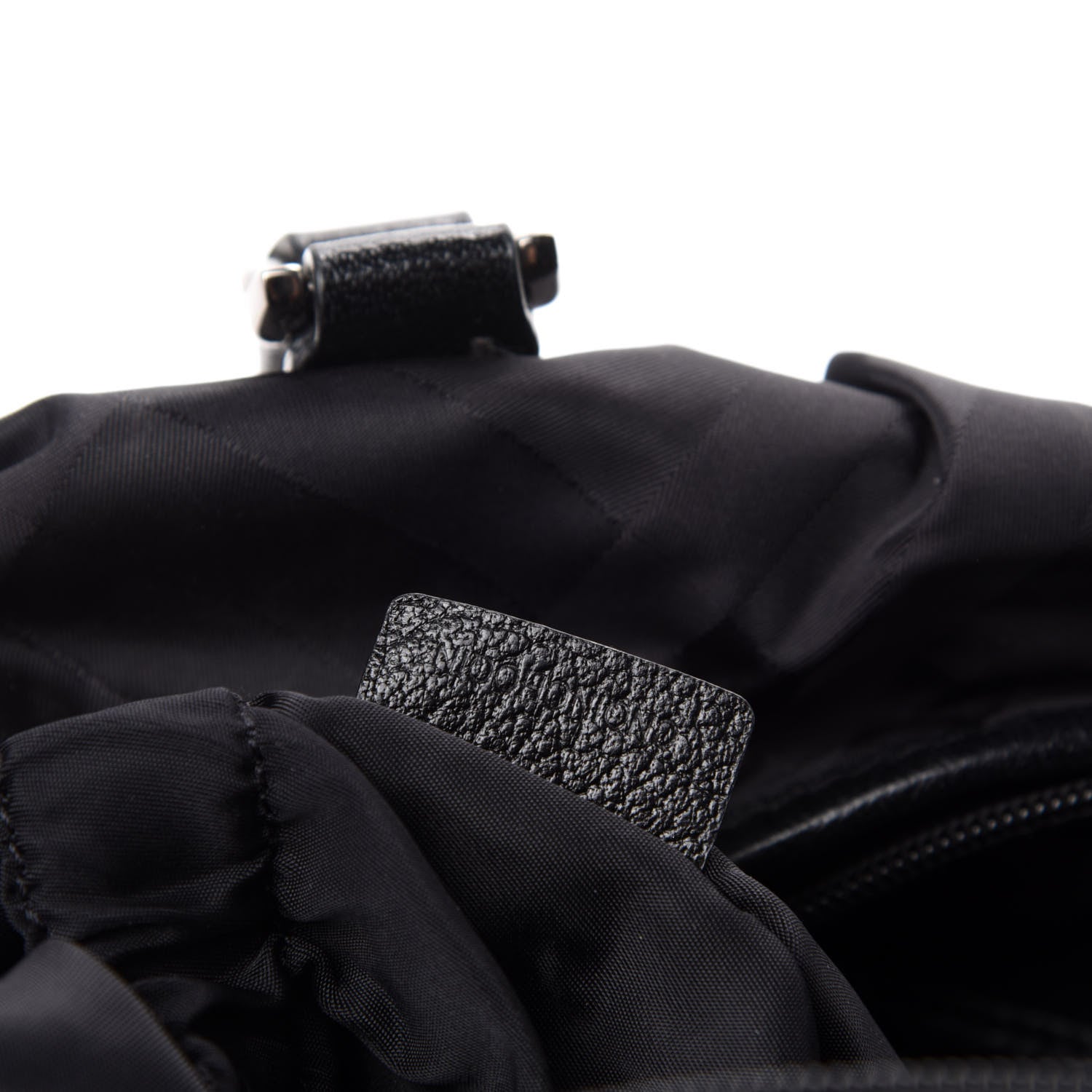 Burberry Nylon Tonal Check Diaper Bag Black 11 of 12