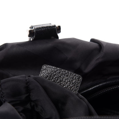 Burberry Nylon Tonal Check Diaper Bag Black 11 of 12