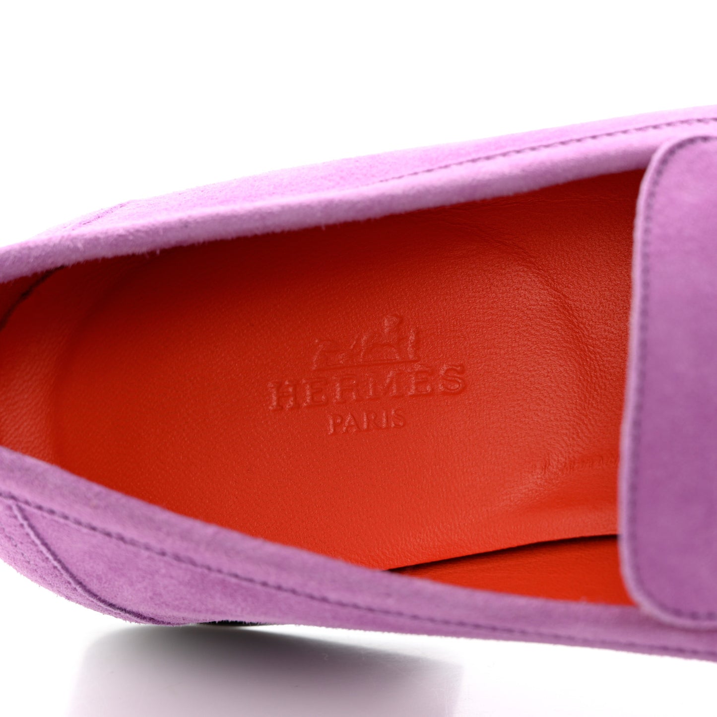 Suede Goatskin Womens Royal Loafers 38 Violet Parme