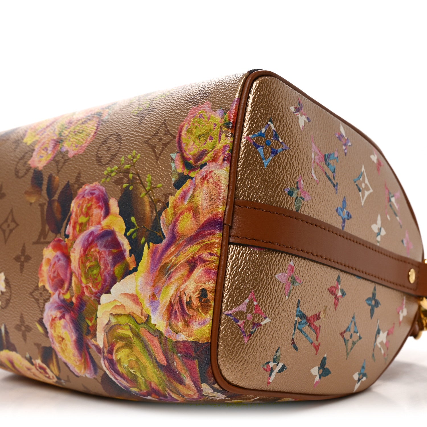 Louis Vuitton Metallic Monogram LV Garden Speedy Bandouliere 25 Gold 9 of 9