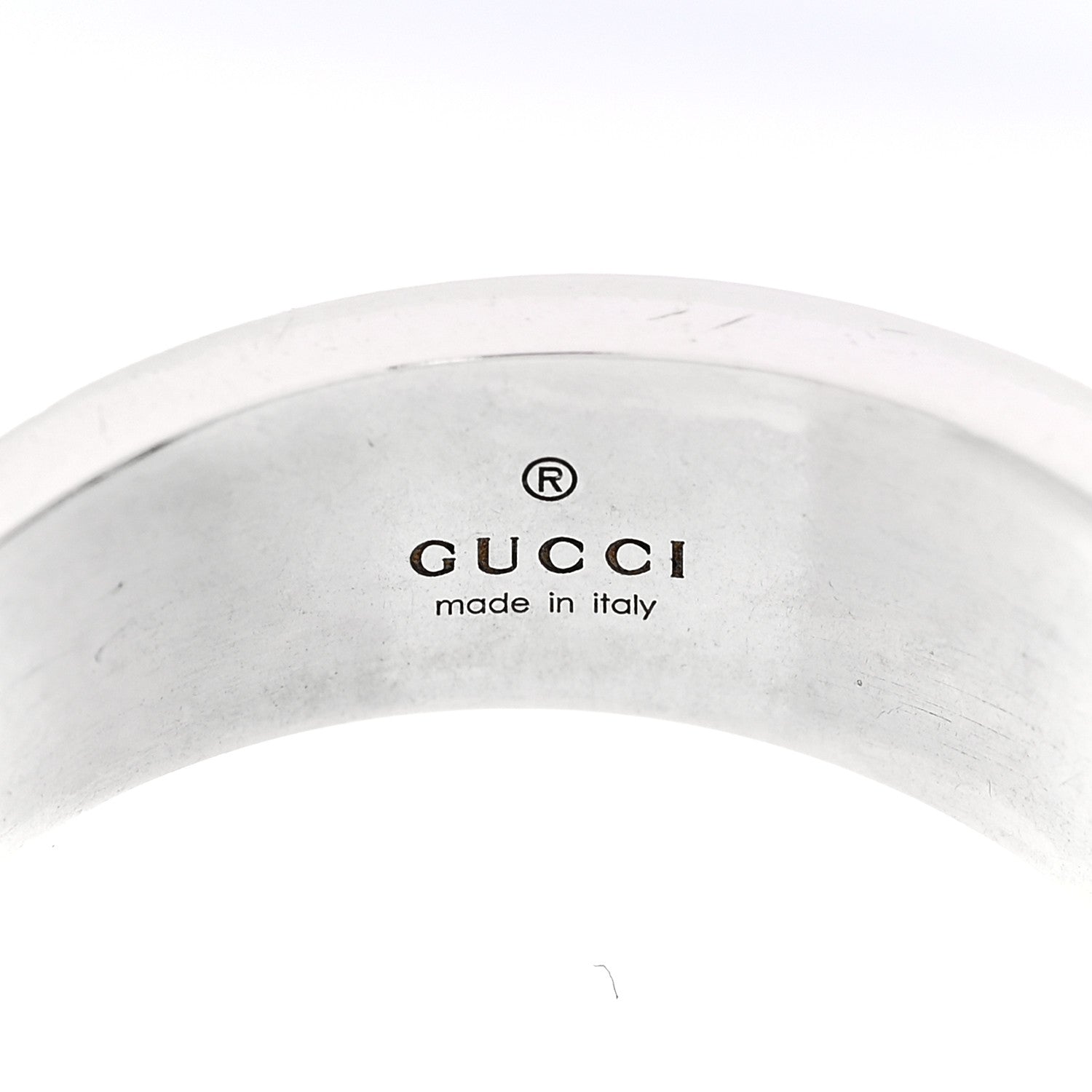Gucci Sterling Silver Resin Interlocking G Band Ring 64 10.75 Turquoise 4 of 6