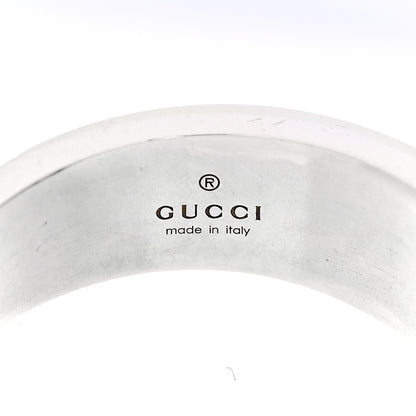 Gucci Sterling Silver Resin Interlocking G Band Ring 64 10.75 Turquoise 4 of 6