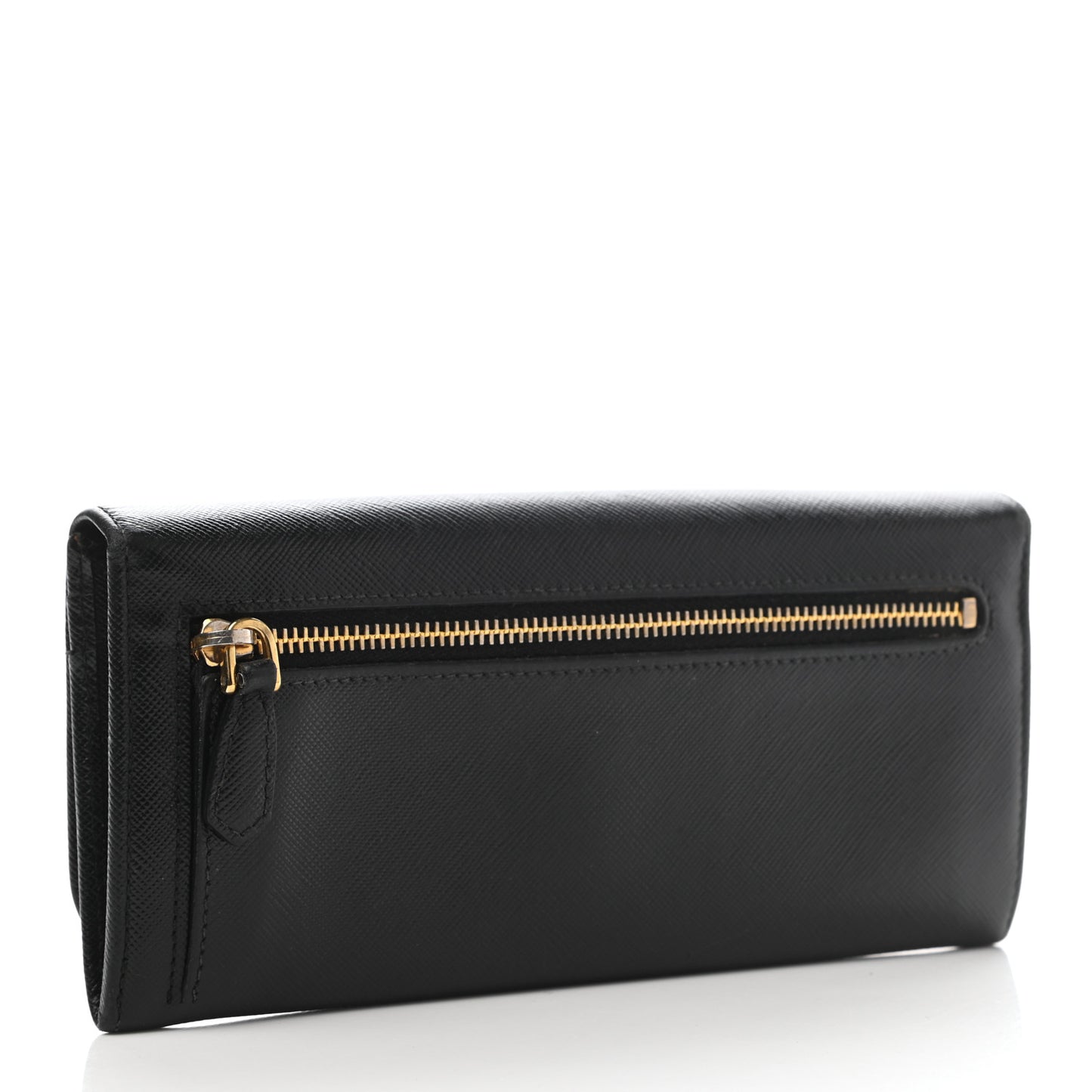 Saffiano Bow Continental Wallet Black