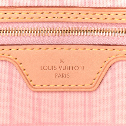 Louis Vuitton Damier Azur Neo Neverfull MM Rose Ballerine 7 of 12