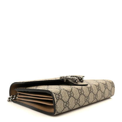 Gucci GG Supreme Monogram Mini Dionysus Chain Wallet Beige Taupe 4 of 10