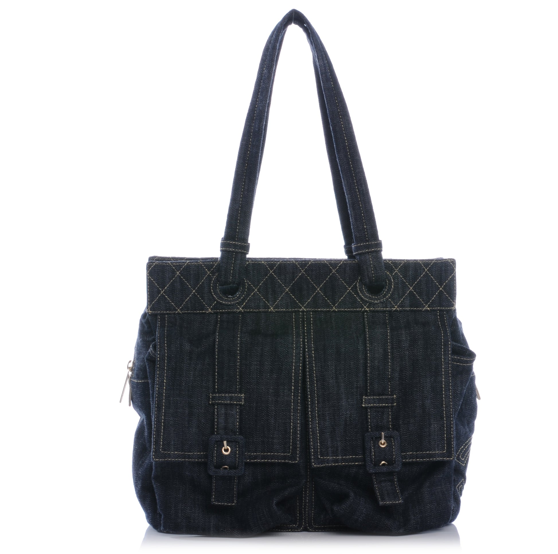 Chanel Denim CC Double Pocket Shoulder Bag 1 of 7