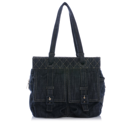 Chanel Denim CC Double Pocket Shoulder Bag 1 of 7
