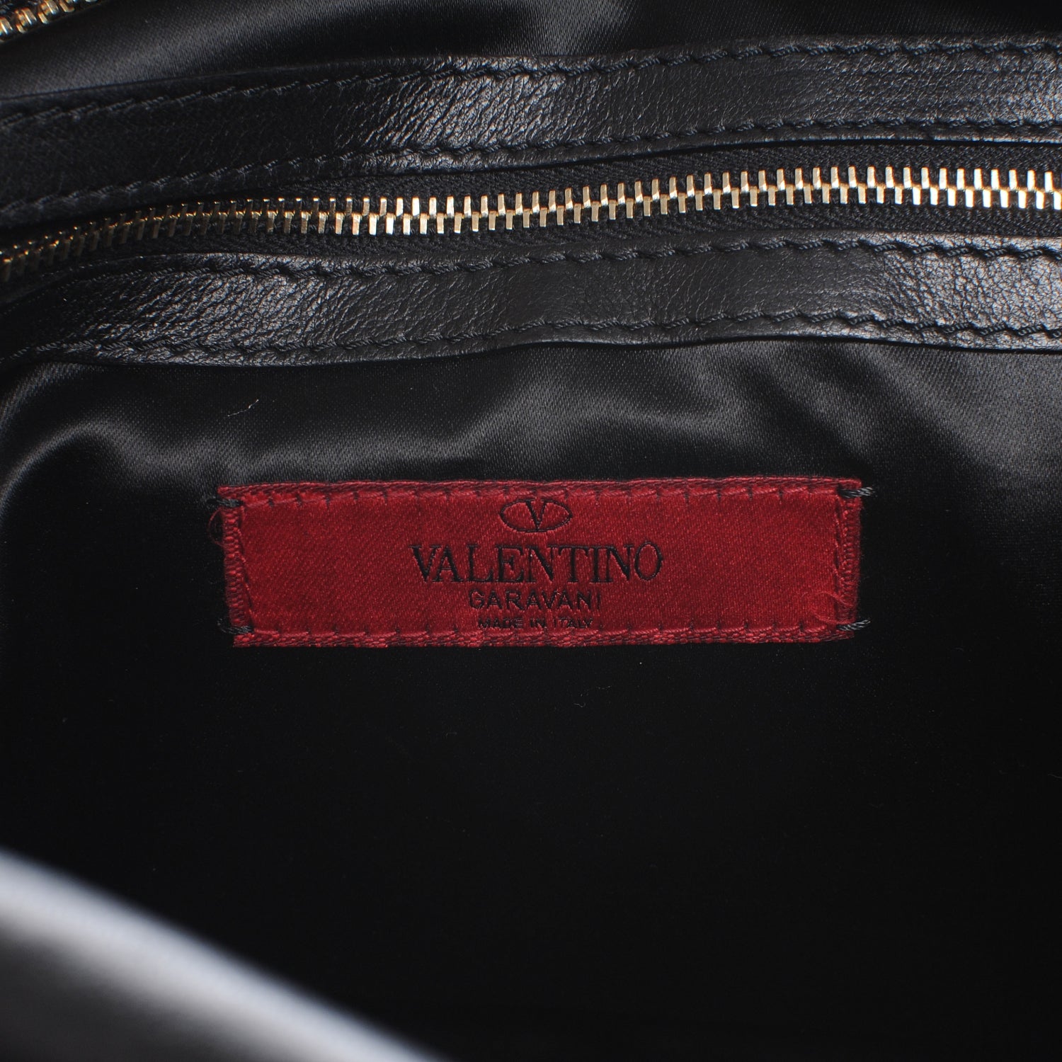 Valentino Garavani Nappa Studded Rosette Bowler Black 6 of 7