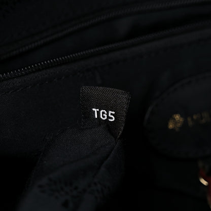 Mulberry Denim Alexa Quilted Loopy Leopard Print Purple Red 7 of 21