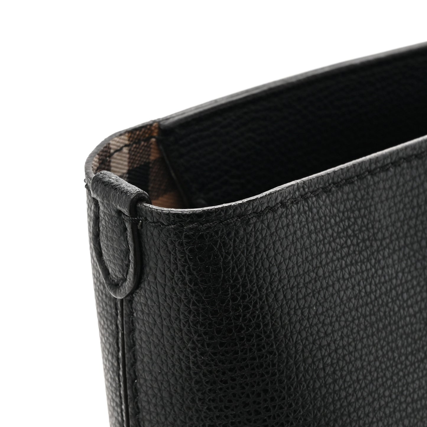 Grainy Calfskin Haymarket Check Medium Ardwell Zip Tote Black